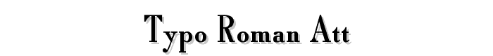 Typo Roman ATT font